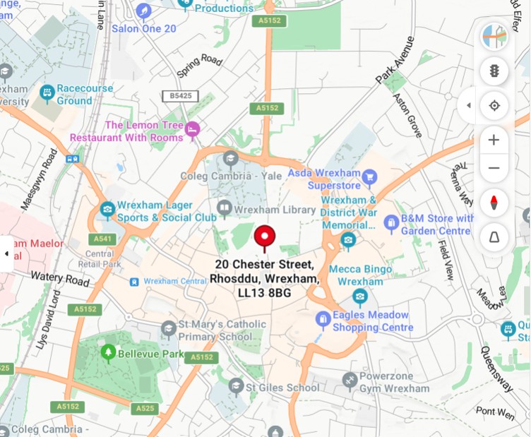 Map to treatment venue